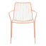 Кресло металлическое с высокой спинкой PEDRALI Nolita сталь розовый Фото 2