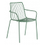 Кресло металлическое с высокой спинкой PEDRALI Nolita сталь зеленый Фото 4