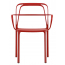 Кресло пластиковое PEDRALI Intrigo алюминий красный Фото 5