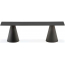 Скамейка пластиковая PEDRALI Ikon Bench стеклопластик, компакт-ламинат HPL черный Фото 1