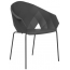 Кресло пластиковое Vondom Vases Basic сталь, полипропилен, стекловолокно черный Фото 4