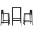 Комплект полубарной мебели Vondom Spritz Basic полипропилен, стекловолокно черный Фото 2