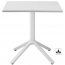 Стол пластиковый обеденный Scab Design Eco Fixed алюминий, технополимер лен Фото 1