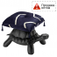 Пуф с подушкой Qeeboo Turtle Carry полиэтилен, ткань черный Фото 1