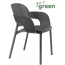 Кресло пластиковое Scab Design Hug Go Green технополимер антрацит Фото 4