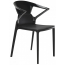 Кресло пластиковое PAPATYA Ego-K стеклопластик, поликарбонат черный Фото 2