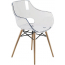 Кресло прозрачное PAPATYA Opal Wox Beech бук, поликарбонат натуральный, прозрачный Фото 1