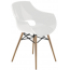 Кресло пластиковое PAPATYA Opal Wox Beech бук, поликарбонат натуральный, белый Фото 1