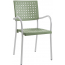 Кресло пластиковое PAPATYA Karea алюминий, стеклопластик сатинированный алюминий, светло-зеленый Фото 5