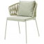 Кресло плетеное с подушкой Scab Design Lisa Filo Nest сталь, роуп, ткань sunbrella зеленый шалфей, песочный, зеленый Фото 1