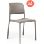 Комплект пластиковых стульев Nardi Bora Bistrot Set 4 стеклопластик тортора Фото 2