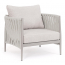 Лаунж-кресло плетеное с подушками Garden Relax Jacinta алюминий, роуп, олефин лунный Фото 1
