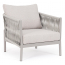 Лаунж-кресло плетеное с подушками Garden Relax Florencia алюминий, роуп, олефин лунный Фото 1