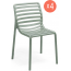 Комплект пластиковых стульев Nardi Doga Bistrot Set 4 стеклопластик мятный Фото 1