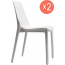 Комплект пластиковых стульев Scab Design Ginevra Set 2 стеклопластик лен Фото 1