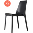 Комплект пластиковых стульев Scab Design Ginevra Set 2 стеклопластик антрацит Фото 2