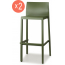 Комплект пластиковых барных стульев Scab Design Kate Set 2 технополимер зеленый Фото 1
