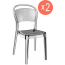 Комплект прозрачных стульев Siesta Contract Bee Set 2 поликарбонат прозрачный Фото 1