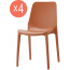 Комплект пластиковых стульев Scab Design Ginevra Set 4 стеклопластик терракотовый Фото 4