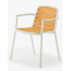 Кресло деревянное Grattoni Nida алюминий, тик белый, натуральный Фото 1