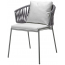 Кресло плетеное с подушкой Scab Design Lisa Filo Nest сталь, роуп, ткань sunbrella антрацит, антрацит, лед Фото 3