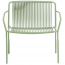 Лаунж-кресло металлическое PEDRALI Tribeca сталь, ПВХ зеленый шалфей Фото 3
