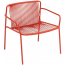 Лаунж-кресло металлическое PEDRALI Tribeca сталь, ПВХ красный Фото 3