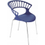 Кресло пластиковое PAPATYA Tiara сталь, стеклопластик фиолетовый Фото 3