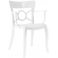 Кресло пластиковое PAPATYA Opera-K стеклопластик, поликарбонат белый Фото 3