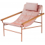 Кресло лаунж металлическое с подушкой Scab Design Dress Code Glam Outdoor сталь, ироко, ткань sunbrella терракотовый, розовый Фото 2