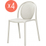 Комплект пластиковых стульев PEDRALI Remind Set 4 стеклопластик бежевый Фото 1