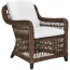 Кресло плетеное с подушками JANUS et Cie Arbor Alta алюминий, искусственный ротанг, акрил коричневый Фото 1
