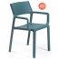 Комплект пластиковых кресел Nardi Trill Armchair Set 6 стеклопластик бирюзовый Фото 1
