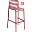 Комплект пластиковых барных стульев Nardi Doga Stool Set 4 стеклопластик марсала Фото 2
