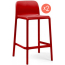 Комплект пластиковых полубарных стульев Nardi Faro Mini Set 2 стеклопластик красный Фото 2
