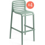 Комплект пластиковых барных стульев Nardi Doga Stool Set 4 стеклопластик мятный Фото 3