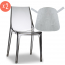 Комплект прозрачных стульев с подушками Scab Design Vanity Set 2 поликарбонат, полиэстер дымчатый, светло-серый Фото 1