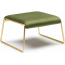 Пуф с обивкой Scab Design Lisa Lounge Pouf сталь, вельвет сатинированная латунь, зеленый Фото 1