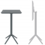 Стол пластиковый барный складной Siesta Contract Sky Folding Bar Table 60 сталь, пластик темно-серый Фото 3