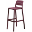 Стул пластиковый барный Nardi Cassia Stool стеклопластик бургунди Фото 5