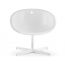 Кресло вращающееся пластиковое PEDRALI Gliss Lounge  алюминий, сталь, технополимер белый Фото 1