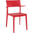 Кресло пластиковое Siesta Contract Plus стеклопластик красный Фото 1