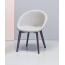 Кресло с обивкой Scab Design Natural Giulia Pop бук, технополимер, ткань венге, светло-серый Фото 4