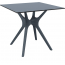Стол пластиковый Siesta Contract Ibiza Table 80 пластик, ламинат HPL антрацит Фото 2