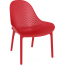 Лаунж-кресло пластиковое Siesta Contract Sky Lounge стеклопластик, полипропилен красный Фото 4