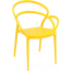 Кресло пластиковое Siesta Contract Mila стеклопластик желтый Фото 4
