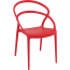 Кресло пластиковое Siesta Contract Pia стеклопластик красный Фото 4