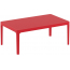 Столик пластиковый журнальный Siesta Contract Sky Lounge Table сталь, пластик красный Фото 4