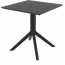 Стол пластиковый Siesta Contract Sky Table 70 сталь, пластик черный Фото 4