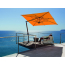 Зонт профессиональный Fim Ischia тик, алюминий, акрил коричневый, серебристый, оранжевый Фото 1